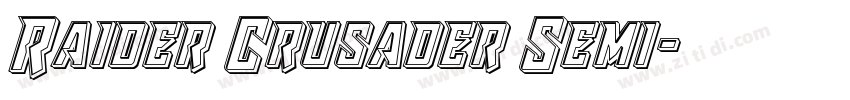 Raider Crusader Semi字体转换